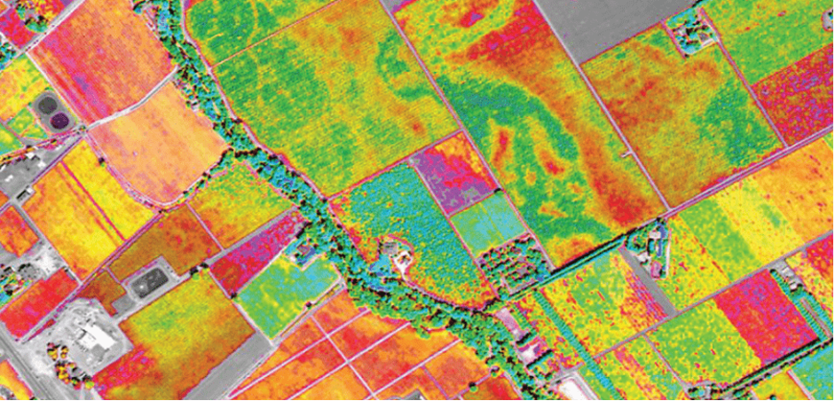 Remote sensor imagery of a typical farm 